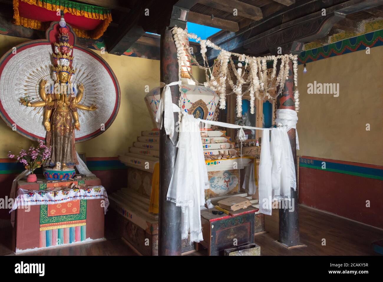 Ladakh, Inde - Monastère Namgyal Tsemo (Namgyal Tsemo Gompa) à Leh, Ladakh, Jammu et Cachemire, Inde. Banque D'Images