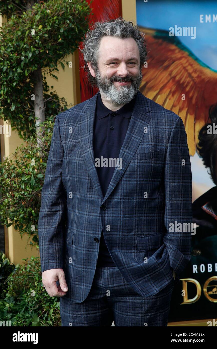 LOS ANGELES - 11 JANVIER : Michael Sheen à la première de 'dolittle' au Village Theatre le 11 janvier 2020 à Westwood, CA Banque D'Images