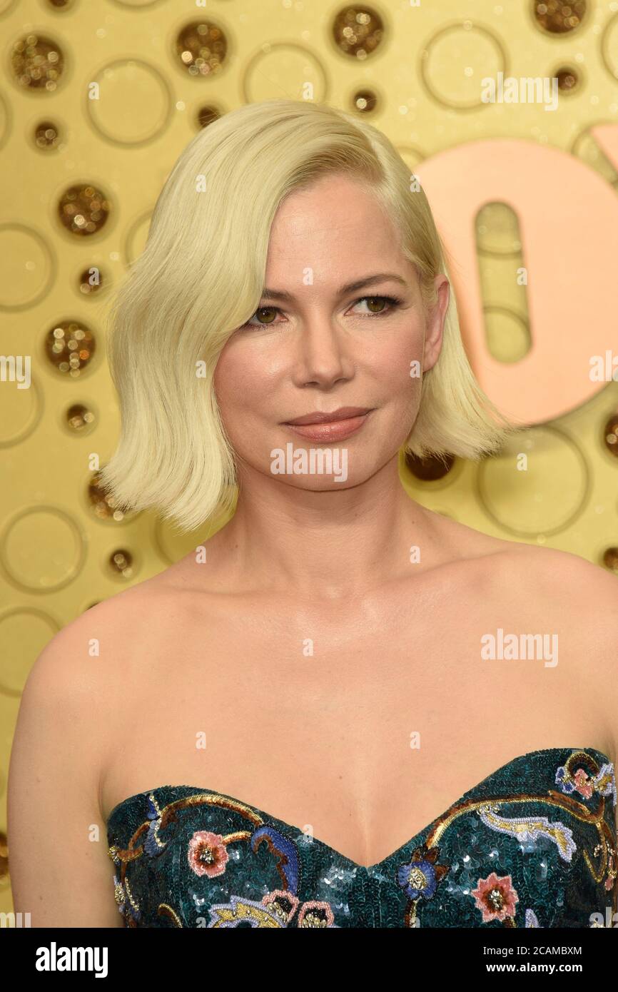 LOS ANGELES - SEP 22 : Michelle Williams au Primetime Emmy Awards - arrivées au Microsoft Theatre le 22 septembre 2019 à Los Angeles, CA Banque D'Images