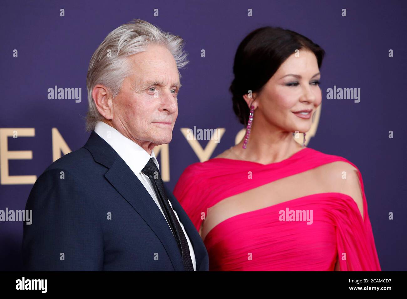 LOS ANGELES - SEP 22 : Michael Douglas, Catherine Zeta-Jones au Primetime Emmy Awards - arrivées au Microsoft Theatre le 22 septembre 2019 à Los Angeles, CA Banque D'Images