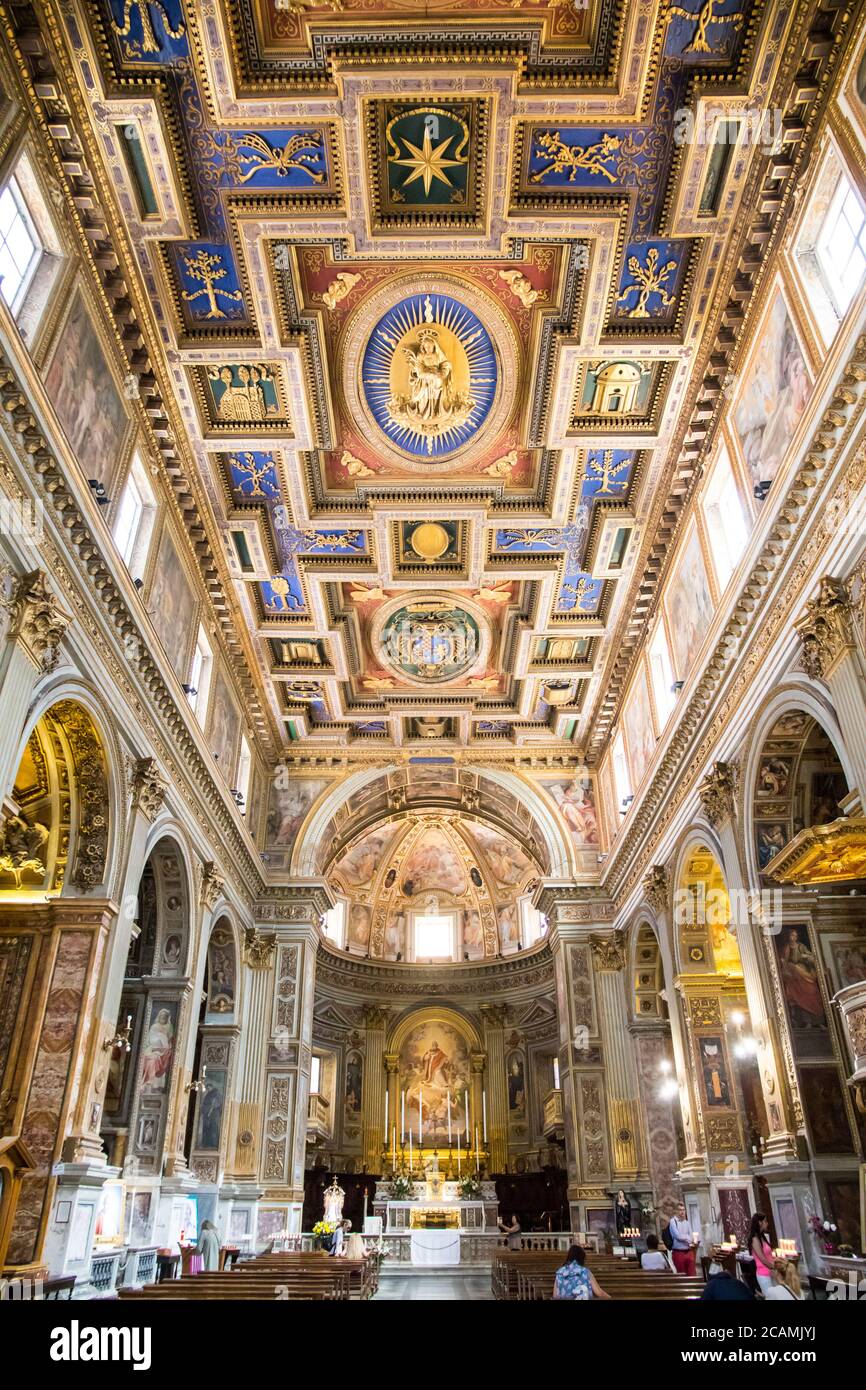 Église Saint-Marcellus à Rome, Italie Banque D'Images