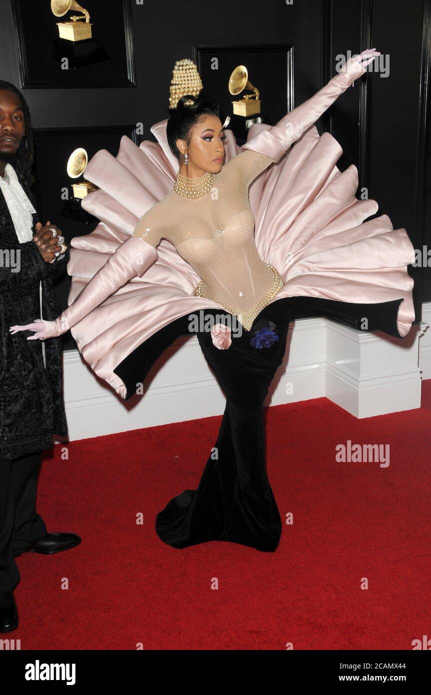 LOS ANGELES - 10 FÉVRIER : cardi B au 61e Grammy Awards au Staples Center le 10 février 2019 à Los Angeles, en Californie Banque D'Images