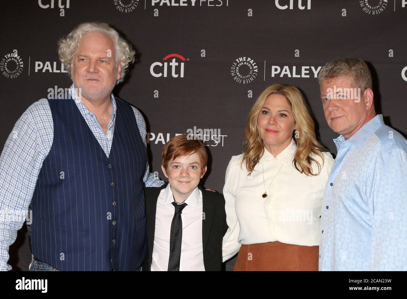 LOS ANGELES - SEP 7 : Tim Doyle, Jack Gore, Mary McCormack, Michael Cudlitz au PaleyFest Fall TV Previews 2018 - ABC au Paley Center for Media le 7 septembre 2018 à Beverly Hills, CA Banque D'Images