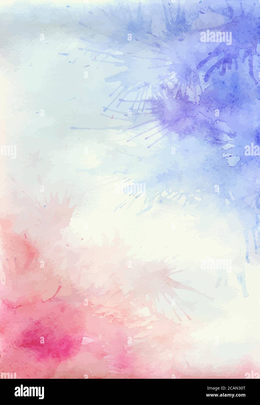Arrière-plan aquarelle avec taches et taches pourpres et roses. Illustrateur de vecteur Illustration de Vecteur