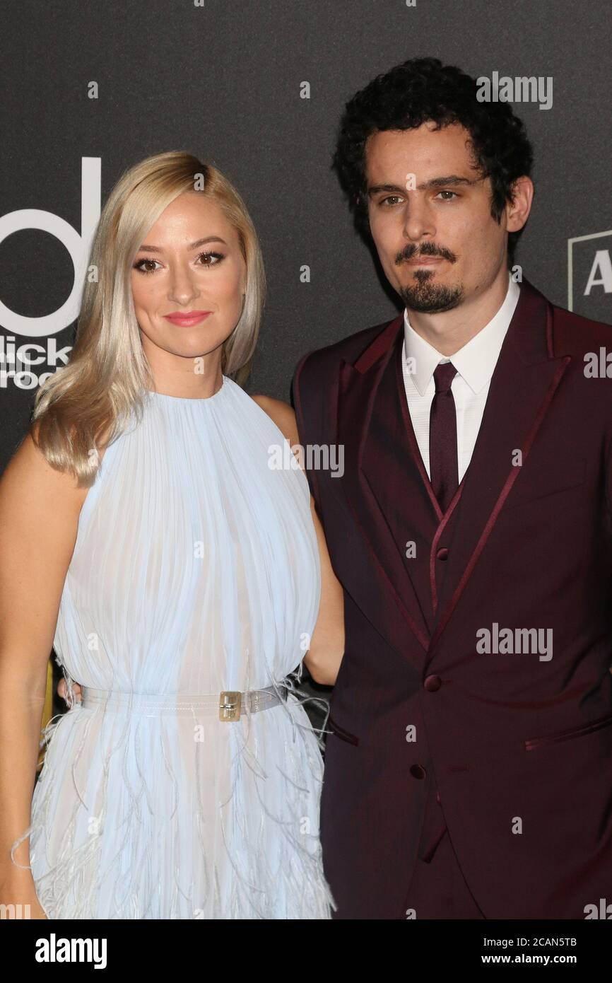 LOS ANGELES - 4 NOVEMBRE : Olivia Hamilton, Damien Chazelle au Hollywood film Awards 2018 à l'hôtel Beverly Hilton le 4 novembre 2018 à Beverly Hills, CA Banque D'Images