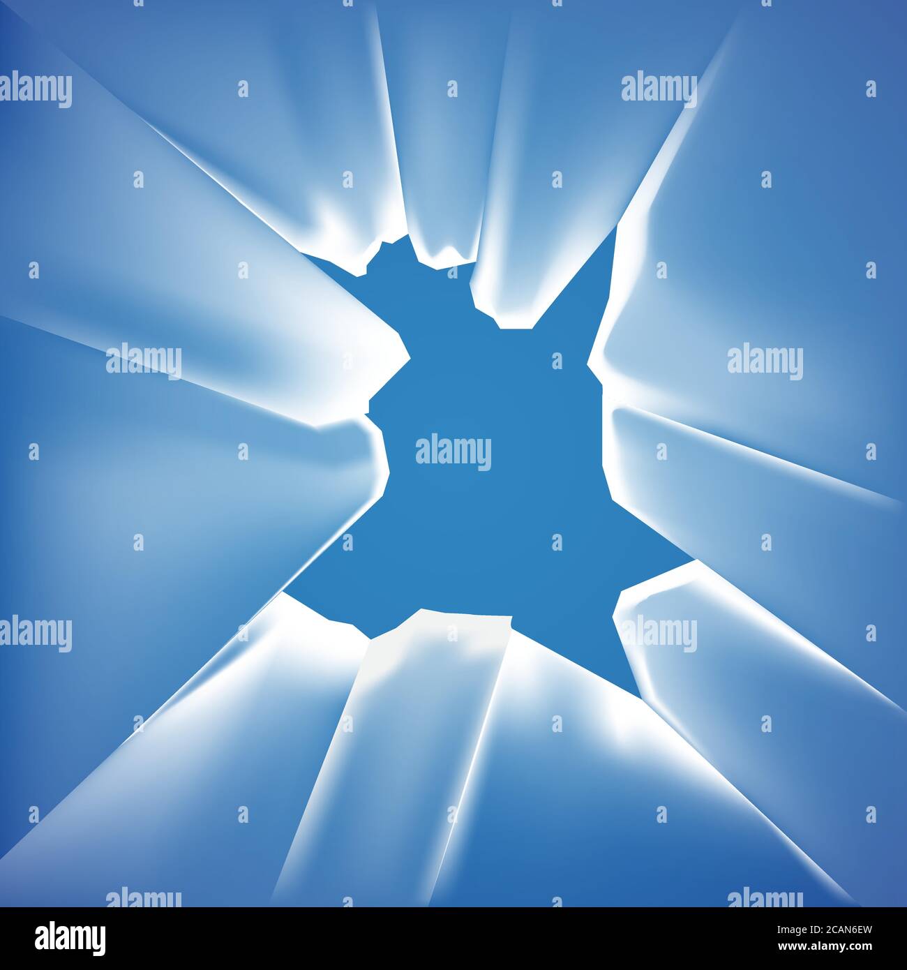 Illustration vectorielle avec un cassé en fragments verre transparent. Élément pour les présentations, les bannières et votre créativité Illustration de Vecteur