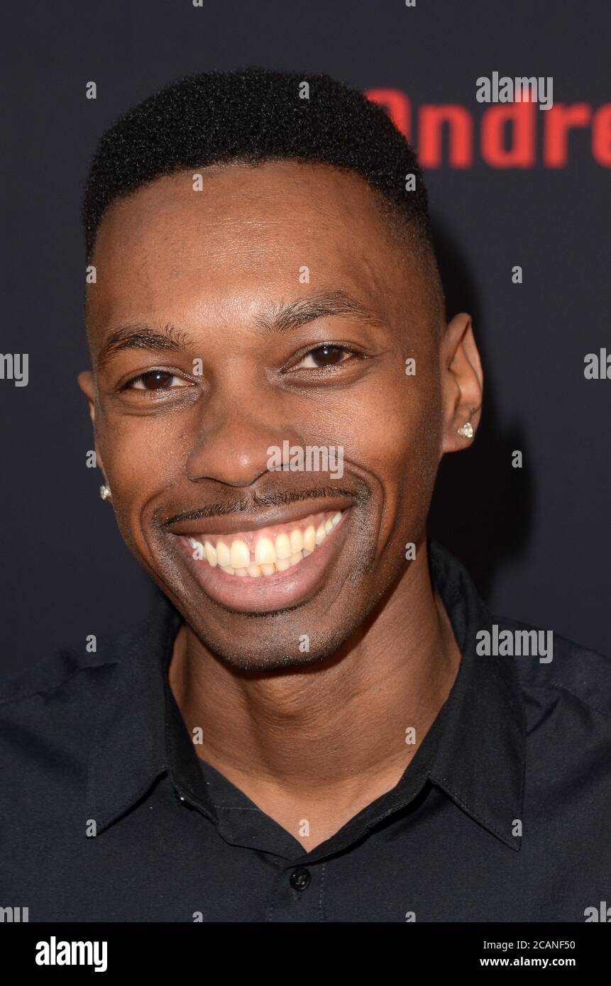 LOS ANGELES - 29 FÉVRIER : Melvin Jackson Jr. À la première HBO 'Andre le géant' au Cinerama Dome le 29 février 2018 à Los Angeles, CA Banque D'Images