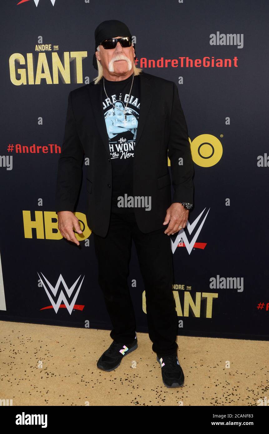 LOS ANGELES - 29 FÉVRIER: Hulk Hogan à la première HBO 'Andre le géant' au Cinerama Dome le 29 février 2018 à Los Angeles, CA Banque D'Images
