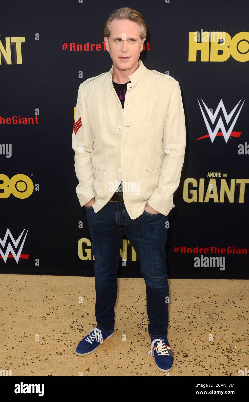 LOS ANGELES - 29 FÉVRIER : Cary Elwes à la première HBO 'Andre le géant' au Cinerama Dome le 29 février 2018 à Los Angeles, CA Banque D'Images