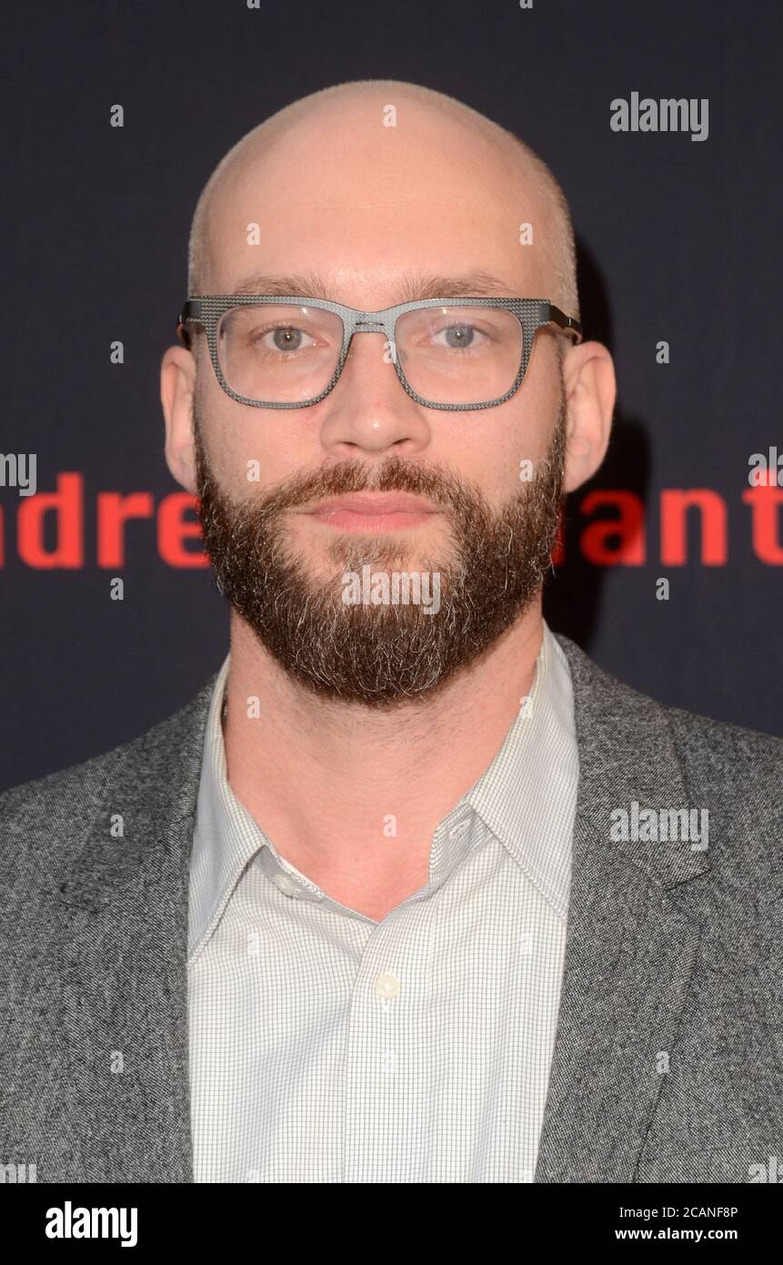 LOS ANGELES - 29 FÉVRIER : David Shoemaker à la première HBO 'Andre le géant' au Cinerama Dome le 29 février 2018 à Los Angeles, CA Banque D'Images