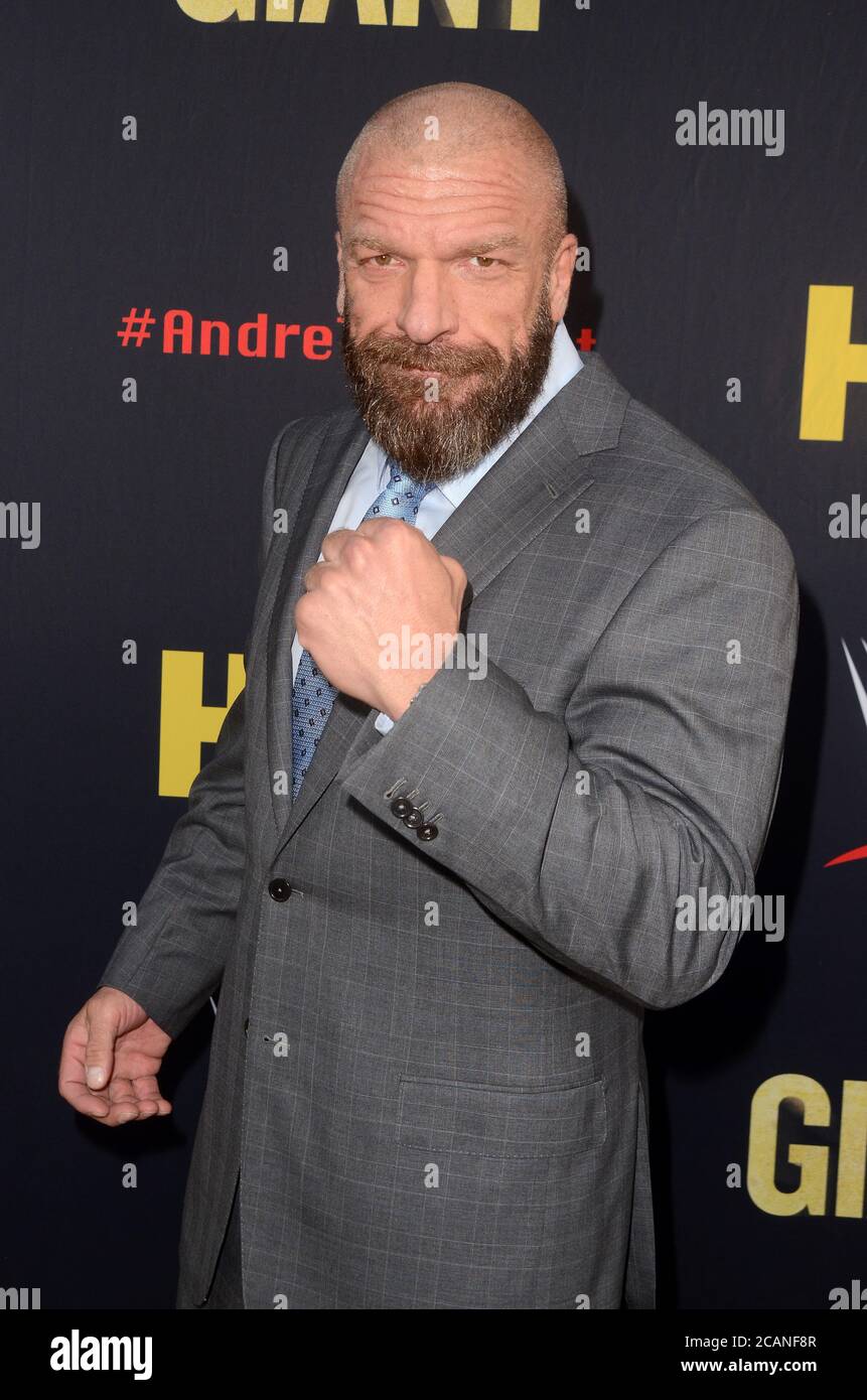 LOS ANGELES - 29 FÉVRIER : Paul Levesque à la première HBO 'Andre le géant' au Cinerama Dome le 29 février 2018 à Los Angeles, CA Banque D'Images