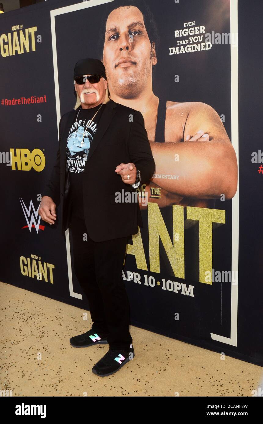 LOS ANGELES - 29 FÉVRIER: Hulk Hogan à la première HBO 'Andre le géant' au Cinerama Dome le 29 février 2018 à Los Angeles, CA Banque D'Images