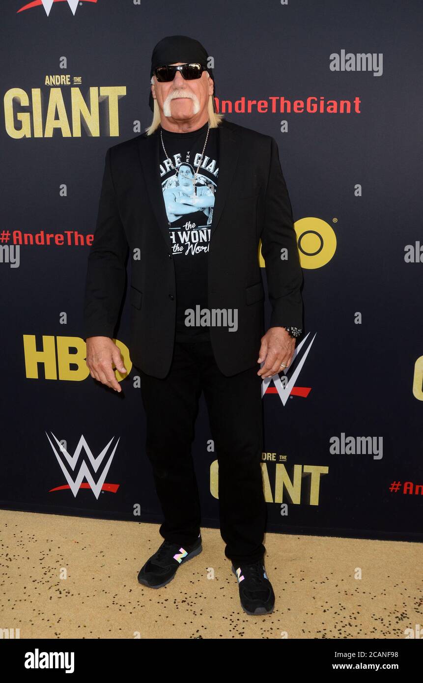 LOS ANGELES - 29 FÉVRIER: Hulk Hogan à la première HBO 'Andre le géant' au Cinerama Dome le 29 février 2018 à Los Angeles, CA Banque D'Images