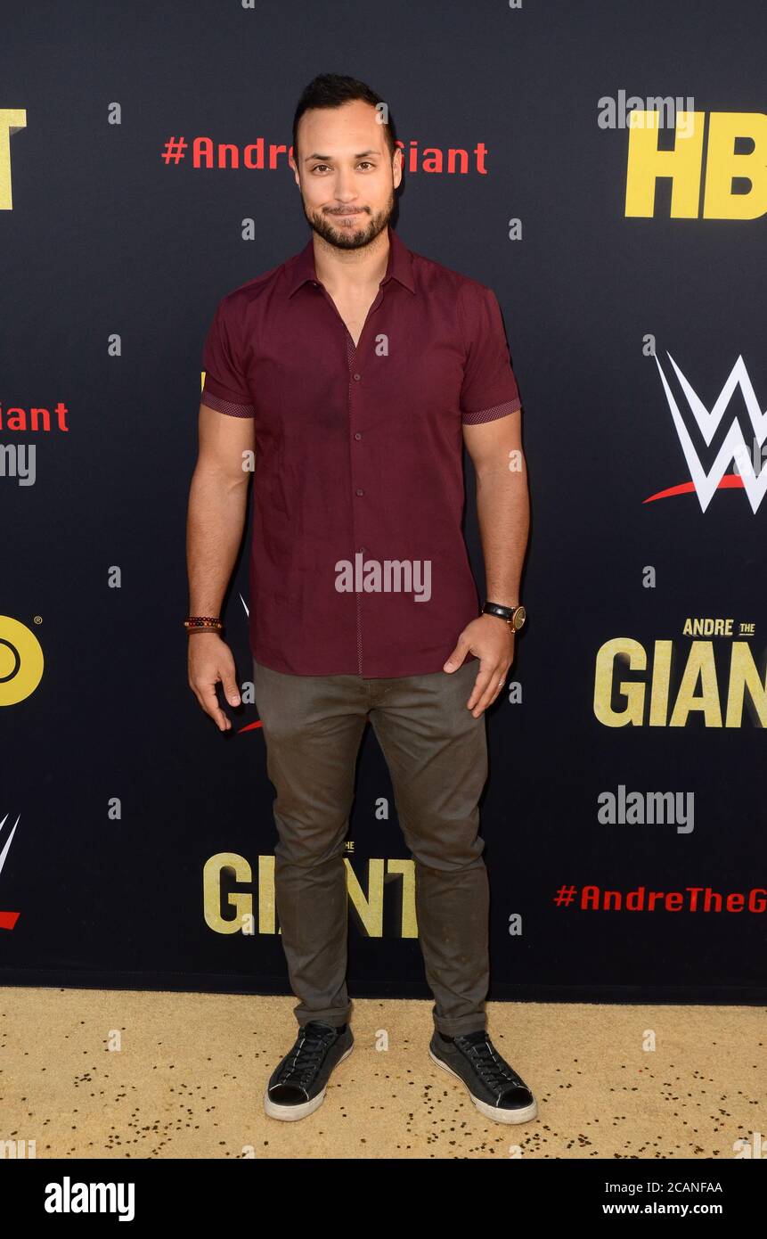 LOS ANGELES - 29 FÉVRIER : Jaylen Moore à la première HBO 'Andre le géant' au Cinerama Dome le 29 février 2018 à Los Angeles, CA Banque D'Images