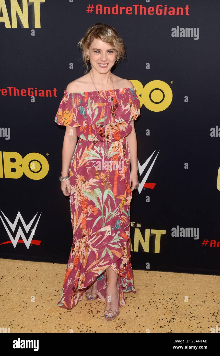 LOS ANGELES - 29 FÉVRIER : Laura Slade Wiggins à la première HBO 'Andre le géant' au Cinerama Dome le 29 février 2018 à Los Angeles, CA Banque D'Images