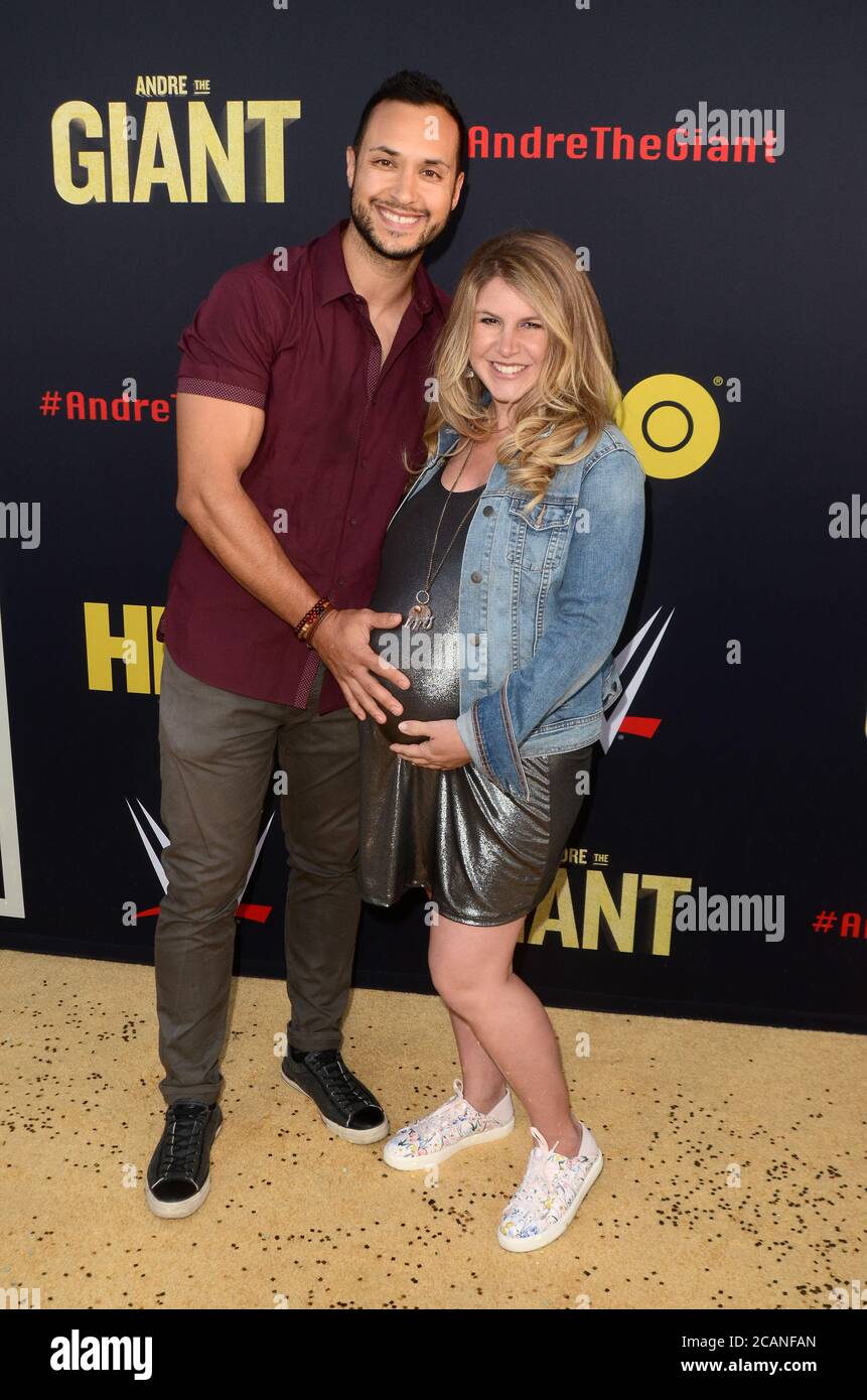 LOS ANGELES - 29 FÉVRIER : Jaylen Moore, invité à la première HBO « Andre le géant » au Cinerama Dome le 29 février 2018 à Los Angeles, Californie Banque D'Images