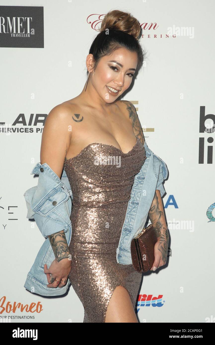 Betty Banks (My Kitchen Rules) assiste au dîner Jean pour les gènes au Star Sydney. Banque D'Images