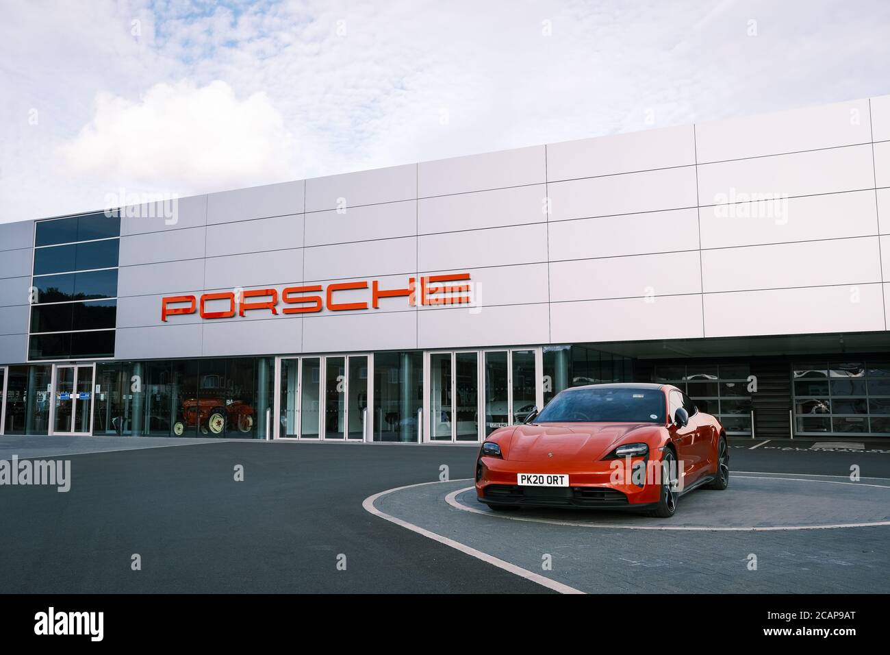 Concessionnaire Porsche, Preston Banque D'Images