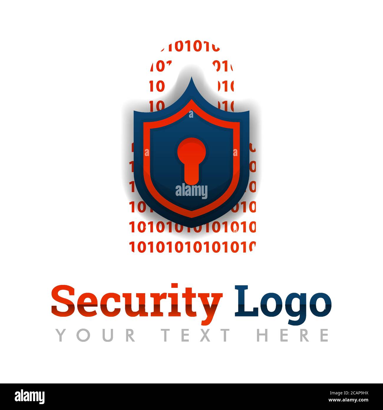 Modèle de logo de sécurité pour les logiciels de sécurité, protection des clients, protection des données, antivirus, piratage, prévention, chasse aux bogues, programmation, réseau, Illustration de Vecteur