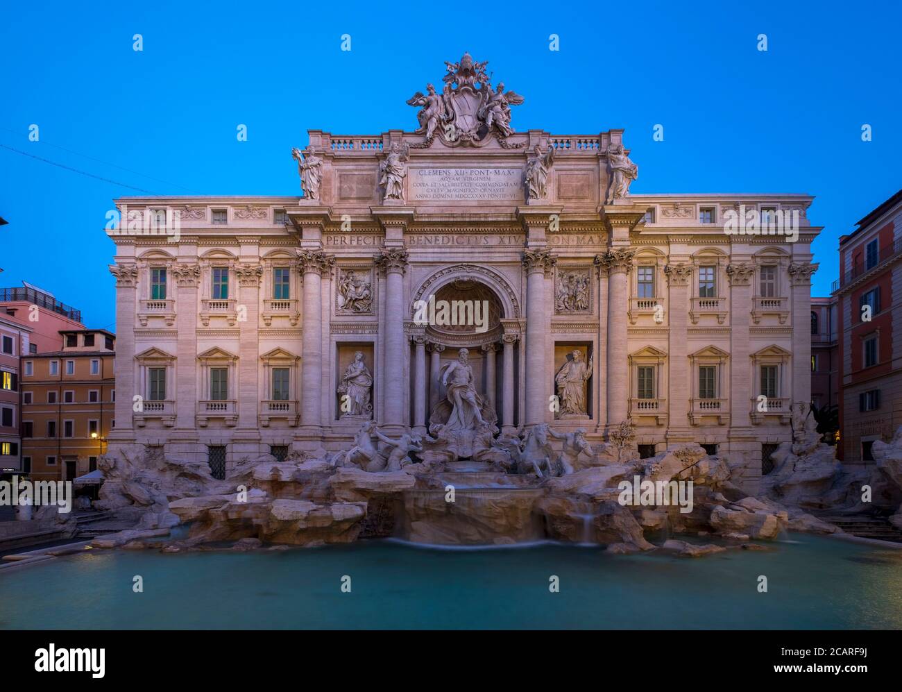 Fontaine de Trevi. Videz la fontaine de Trevi. Rome, Italie Banque D'Images