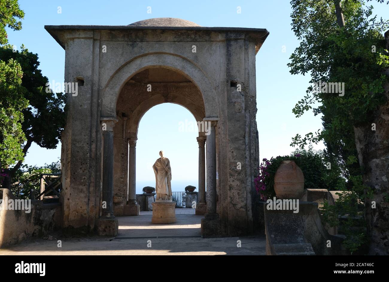 Statue de Ravello Villa Cimbrone Banque D'Images