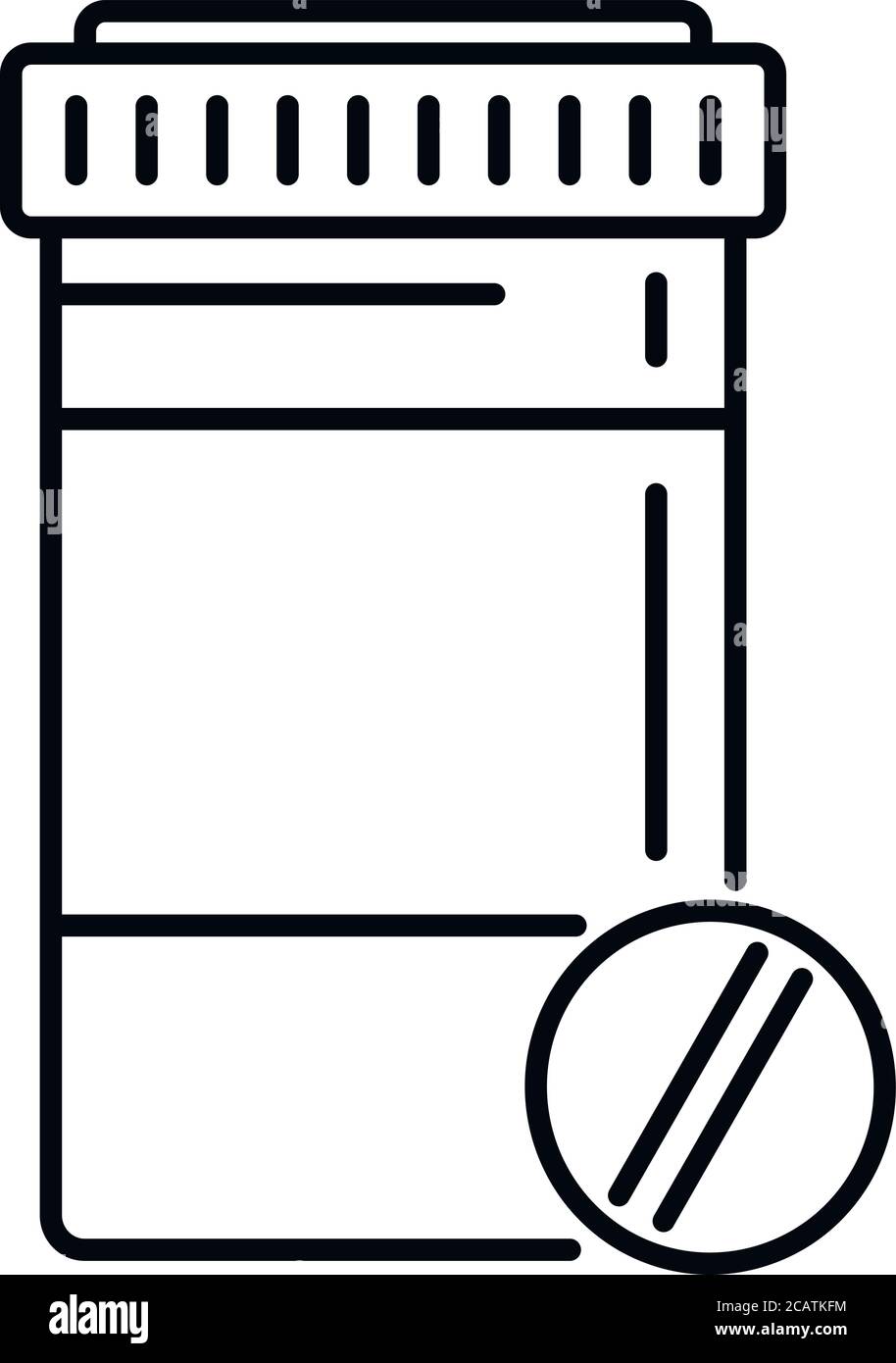 Icône Gynécologie Pills. Outline gynécologie pilules vecteur icône pour la conception de Web isolé sur fond blanc Illustration de Vecteur