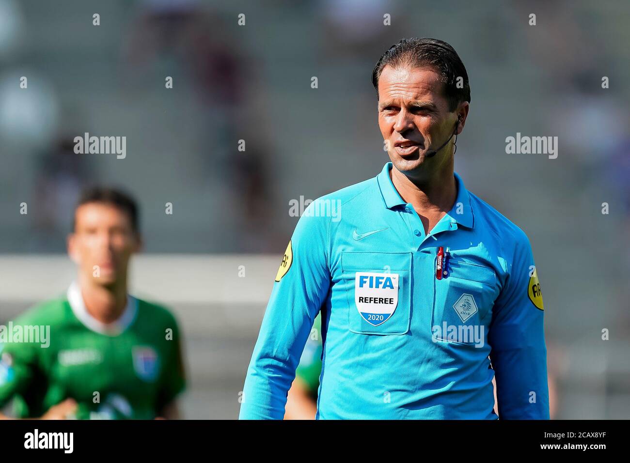 ALMELO, Heracles Almelo - PEC Zwolle, 09-08-2020, football, rencontre amicale, Eredivisie néerlandaise, saison 2020-2021, Stade Polman, arbitre Bas Nijhuis crédit: Pro Shots/Alamy Live News Banque D'Images