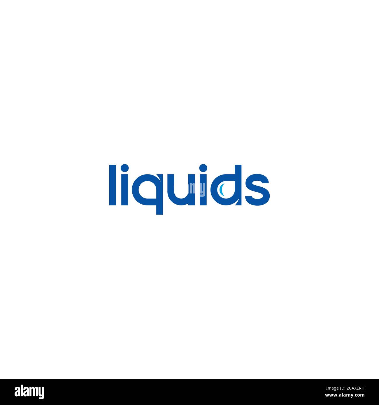 Un logo liquide simple Illustration de Vecteur