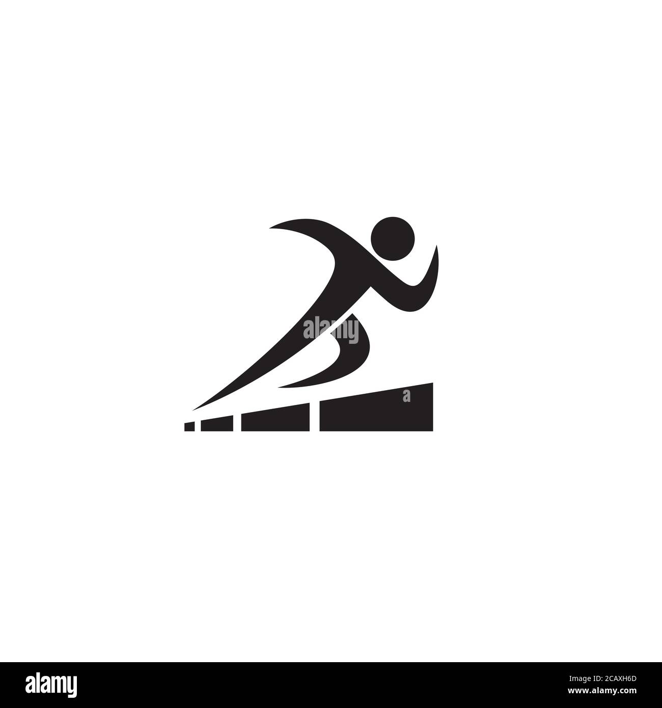 Logo Run and Grow / Icon design Illustration de Vecteur