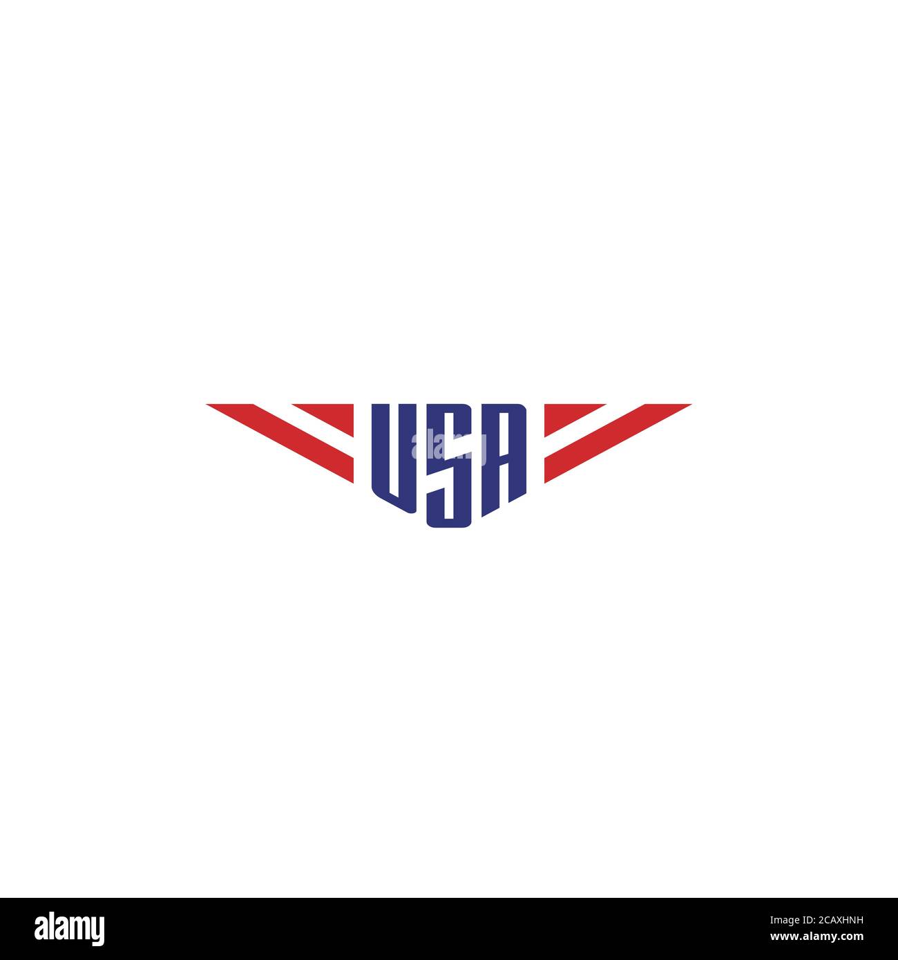 Logo USA et Wings / Icon design Illustration de Vecteur