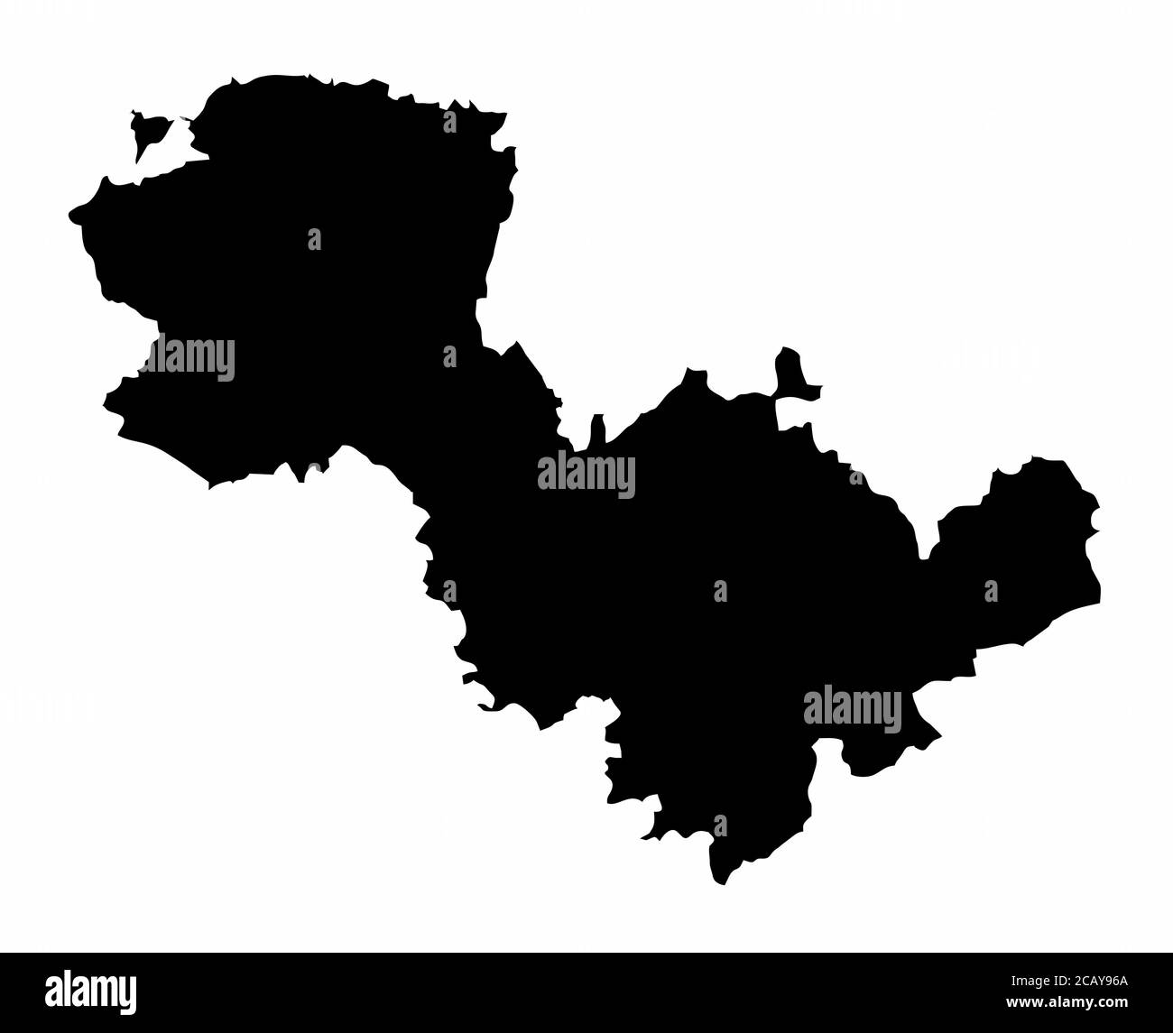 Carte de la province de Terni Illustration de Vecteur