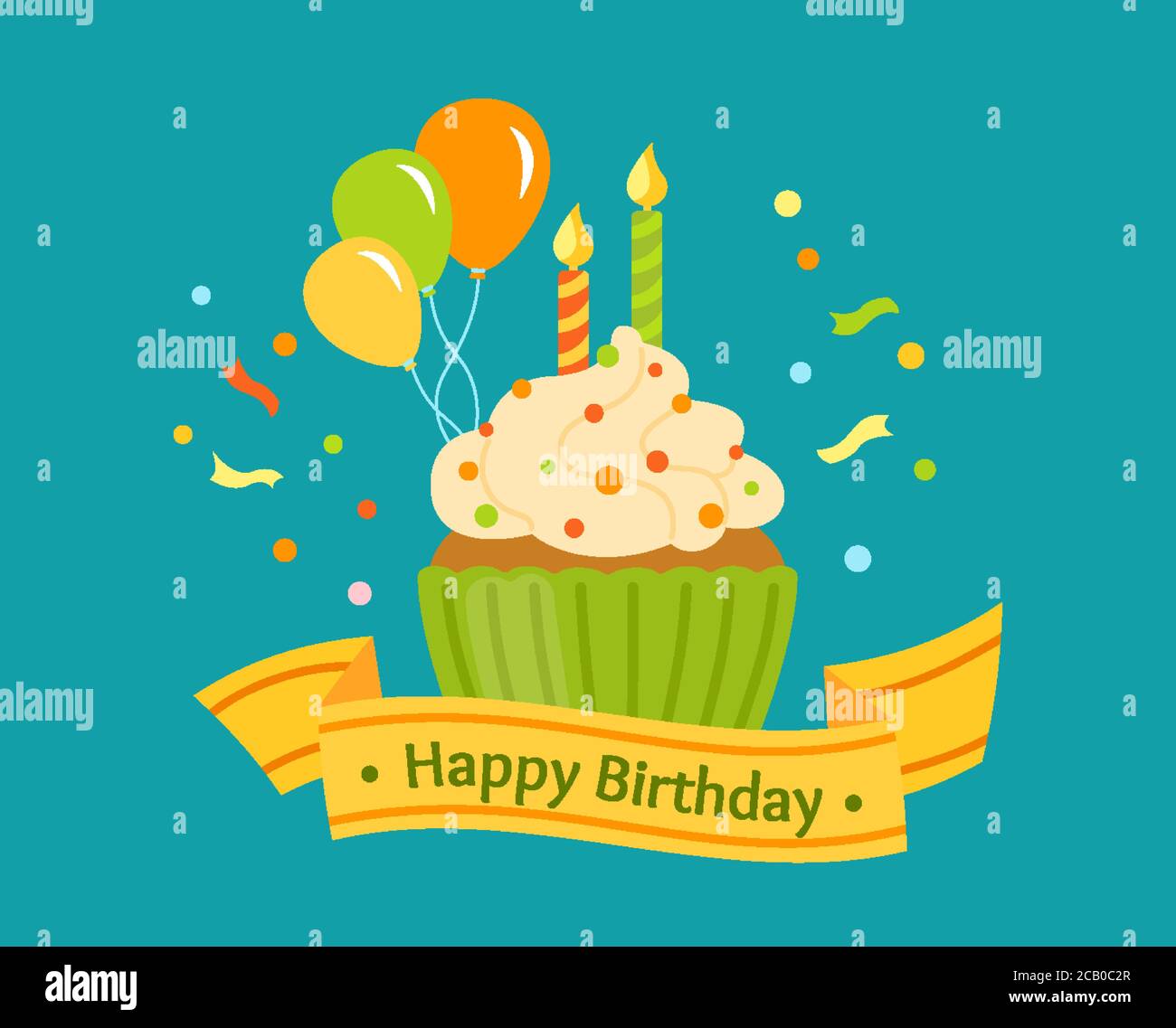 Ruban De Fete D Anniversaire Plat Petits Gateaux Avec Ballons Et Confettis Dessert Colore De Dessin Anime Creme A Muffins Et Bougies A Motif Fete Fetes De Fin D Annee Illustration Vectorielle Isolee En Ruban De Fete D Anniversaire Plat Petits Gateaux Avec Ballons Et Confettis Dessert Colore De Dessin Anime Creme A Muffins Et Bougies A Motif Fete Fetes De Fin D Annee Illustration Vectorielle Isolee En