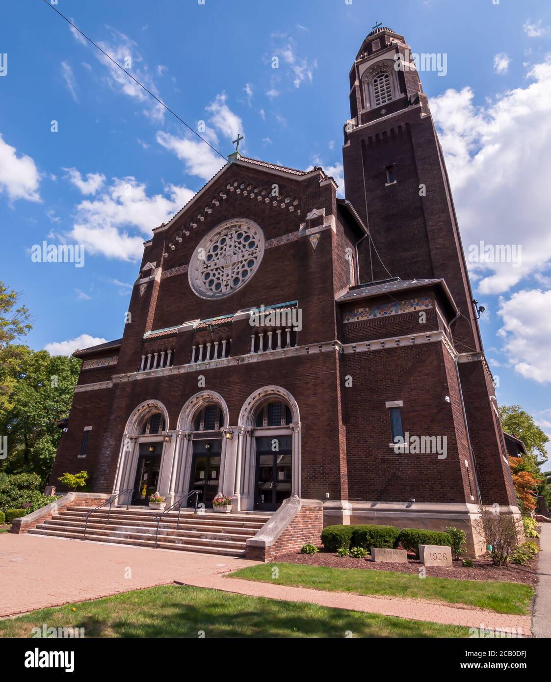 Église catholique parole de Dieu, anciennement Saint-Anselm sur l'avenue McClure. Construit en 1925 à cet endroit, Swissvale, Pennsylvanie, États-Unis Banque D'Images