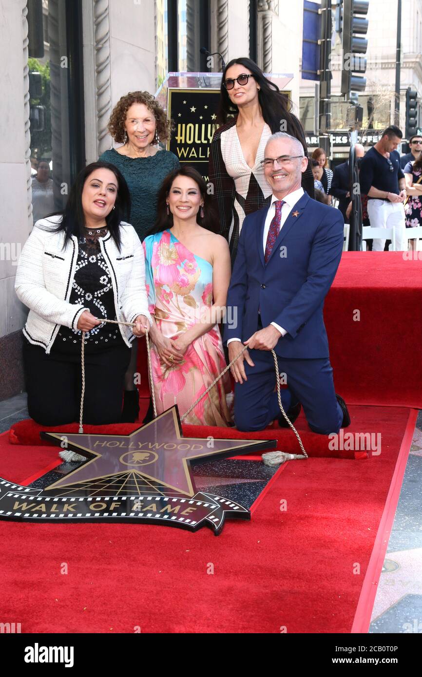 LOS ANGELES - 1ER MAI : Mitch O'Farrell, Lucu Liu à la cérémonie Lucy Liu Star sur le Hollywood Walk of Fame le 1er mai 2019 à Los Angeles, CA Banque D'Images