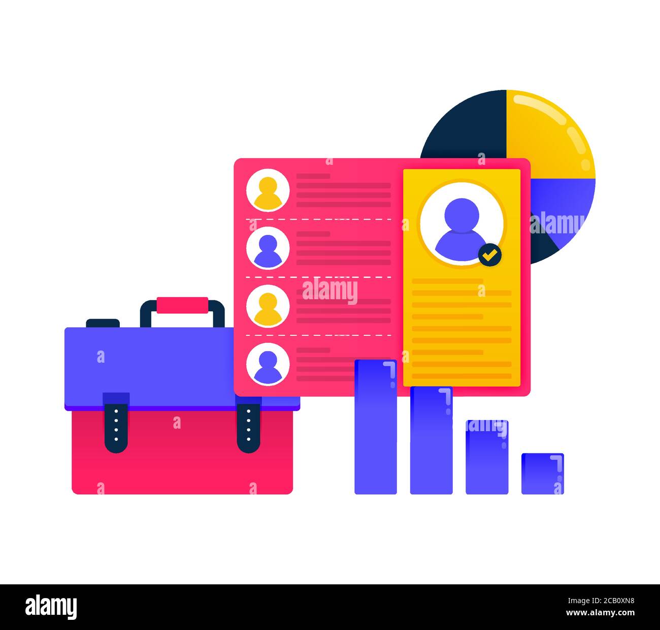 Logos pour les performances et la progression des employés, le développement, la stratégie, la planification. Les logos peuvent également être utilisés pour les activités, la conception d'icônes et les éléments graphiques Illustration de Vecteur