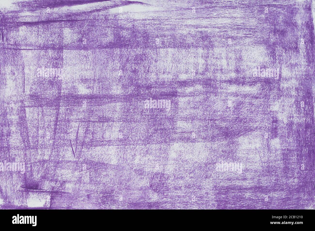 crayon pastel violet sur fond papier Banque D'Images