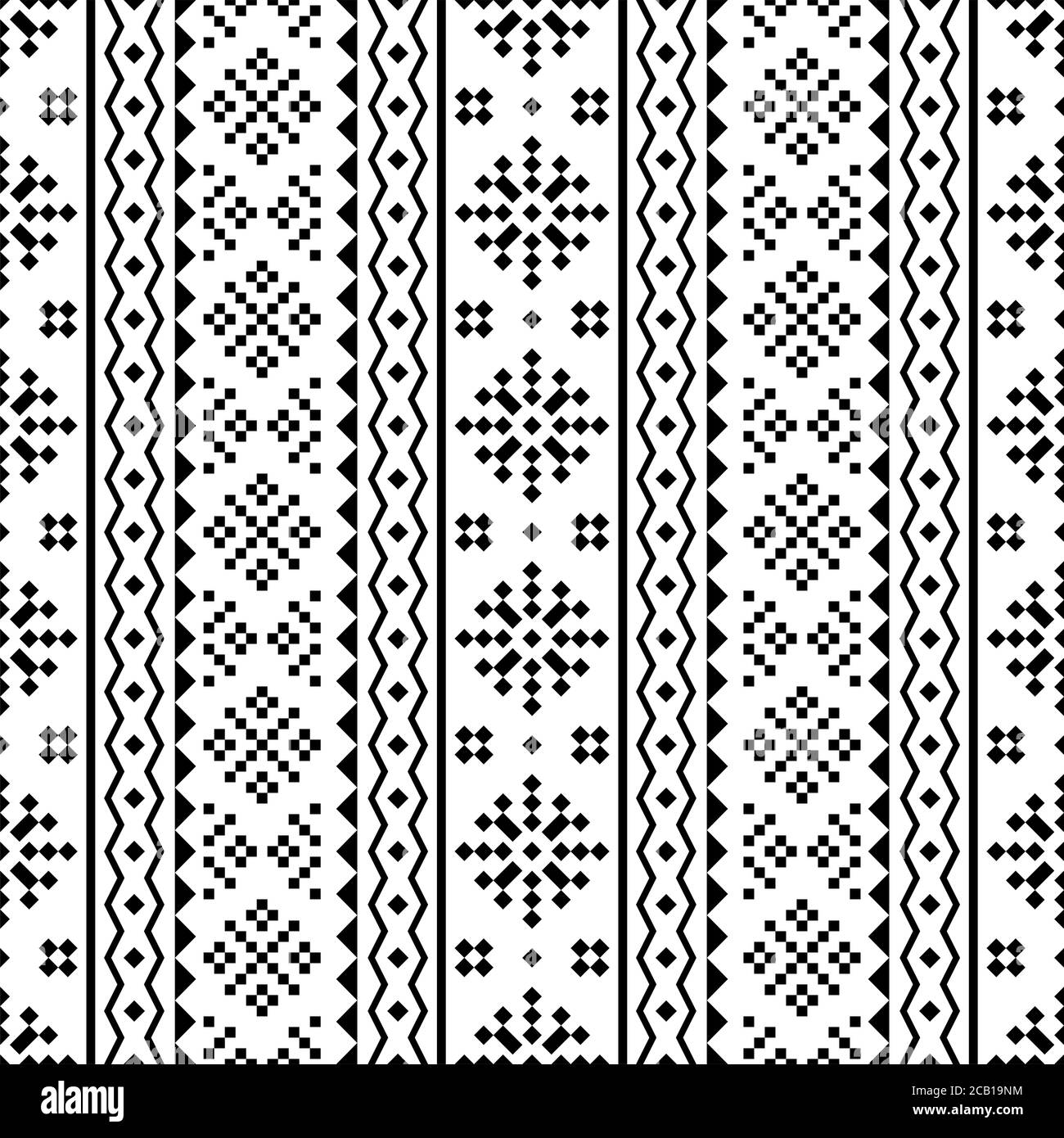 fond de texture de motif perse de couleur noir blanc Banque D'Images