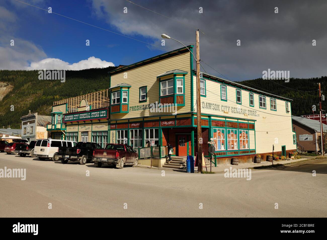 Magasin général, bâtiment historique, Dawson City, territoire du Yukon, Canada Banque D'Images