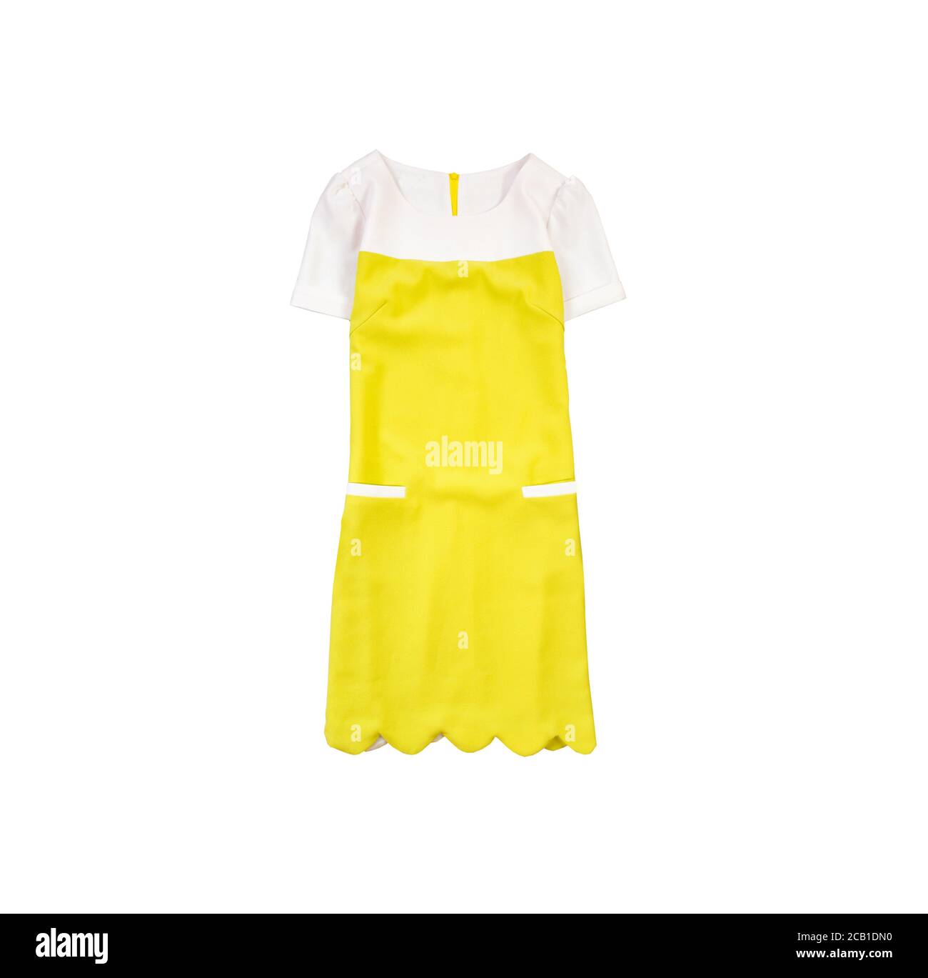 robe jaune et blanche