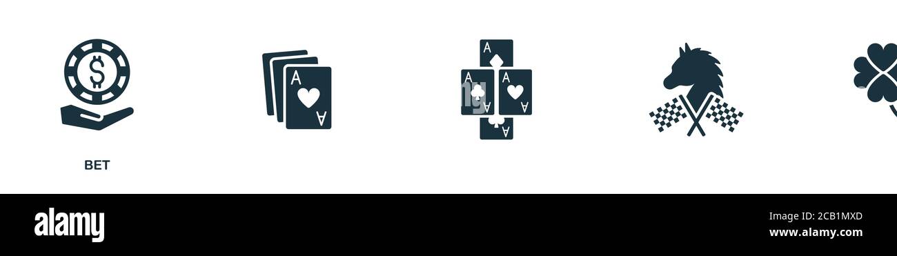 Icône de mise. Elément simple de la collection de casino. Icône de mise créative pour la conception Web, les modèles, les infographies et bien plus encore Illustration de Vecteur