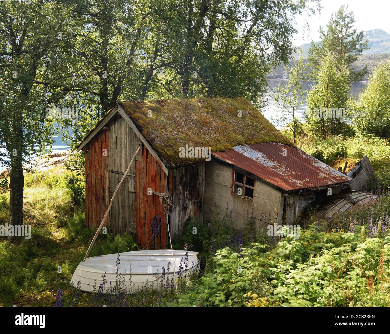 Ancien hangar à bateaux Banque D'Images