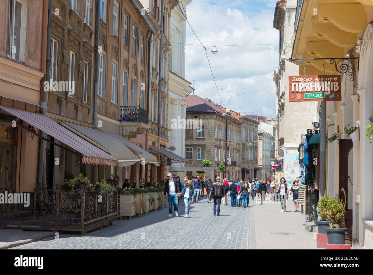 Lviv, Ukraine - Vieille ville de Lviv, Ukraine. Lviv est un site du patrimoine mondial - l'viv - l'ensemble du Centre historique. Banque D'Images