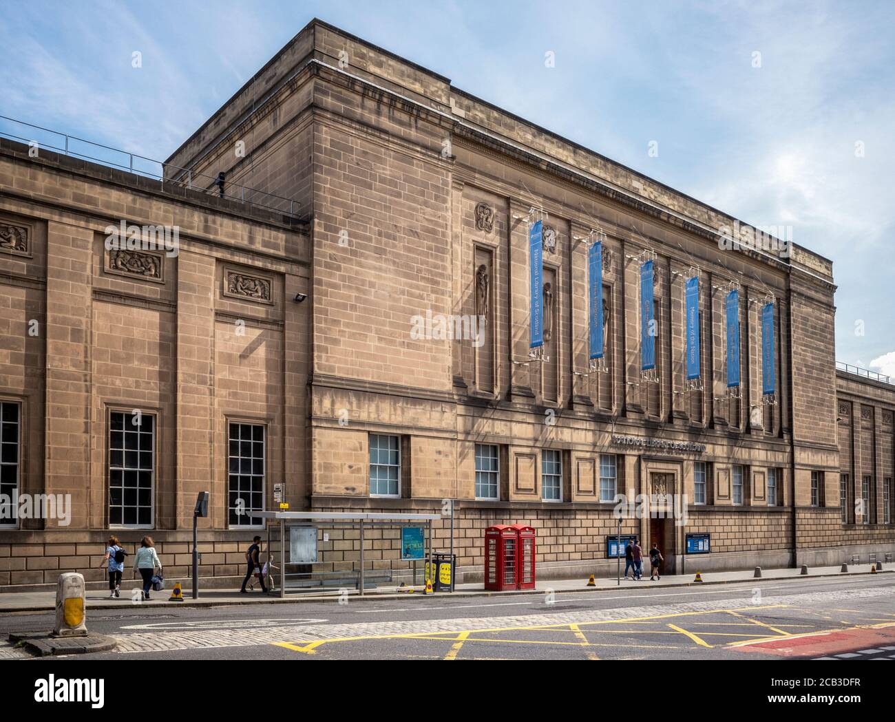 Bibliothèque nationale d'Écosse, George IV Bridge, Edinburgh, Ecosse, Royaume-Uni. Banque D'Images