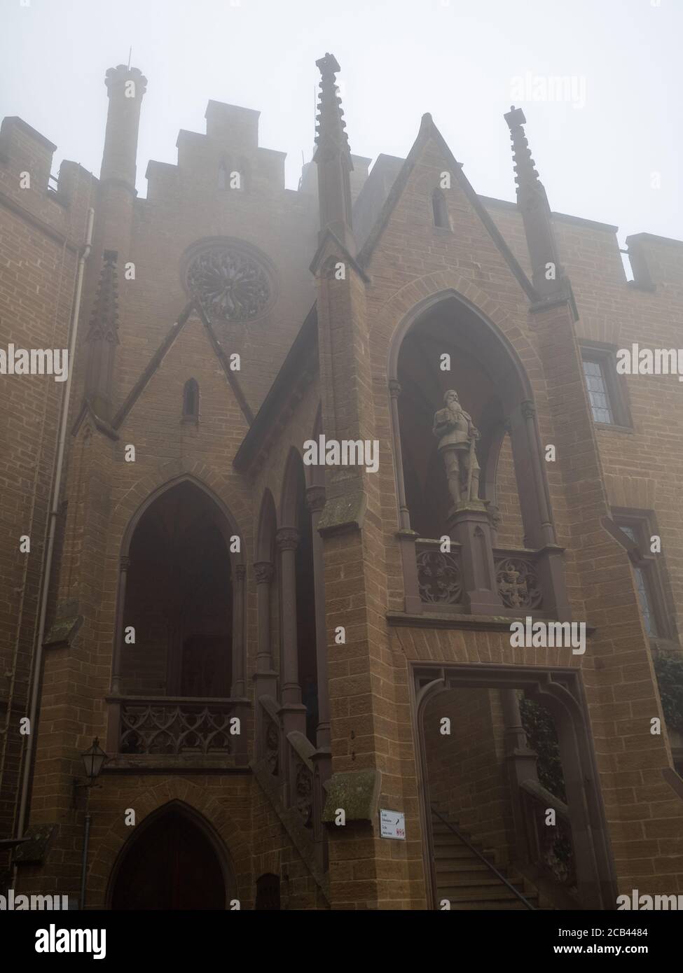 Burg Hohenzollern entrée du château des salles nobles Banque D'Images