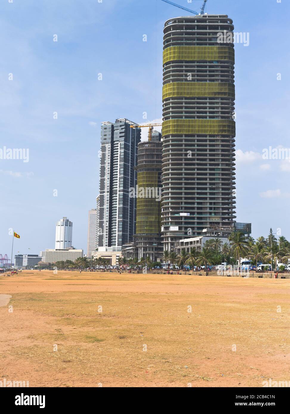 dh Galle face Green bâtiments COLOMBO VILLE SRI LANKA Multi construction d'étages Banque D'Images