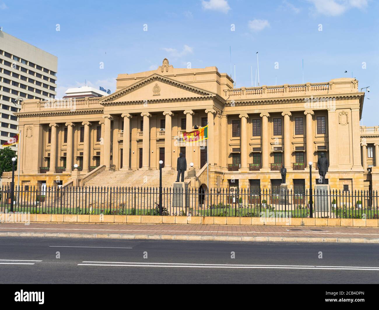 dh ancien Parlement immeuble COLOMBO VILLE SRI LANKA Gouvernement présidentiel bureau du secrétariat Banque D'Images