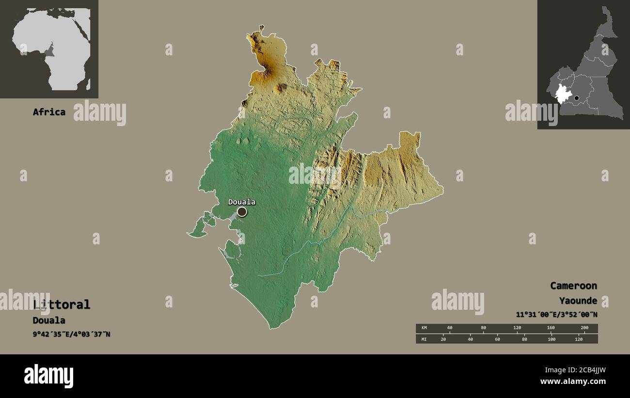 Forme Du Littoral R gion Du Cameroun Et Sa Capitale Echelle De 