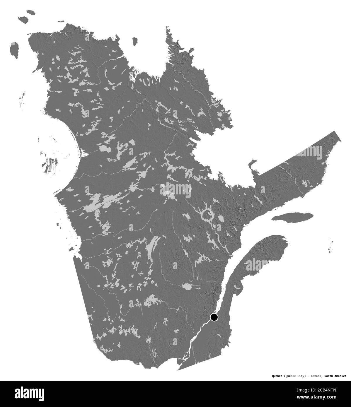 Carte du qu bec canada Banque d images noir et blanc Alamy