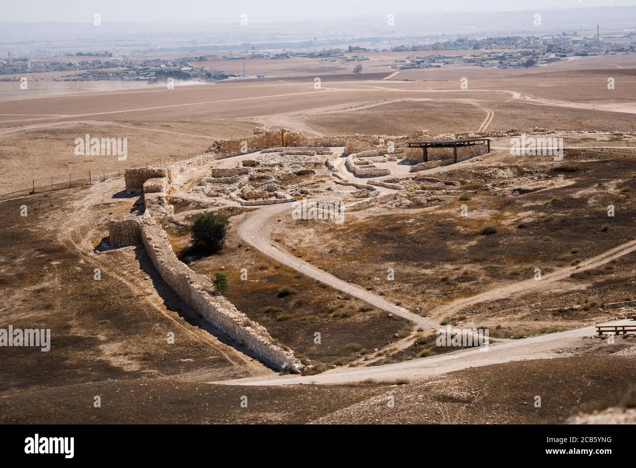 Israël, Néguev. Site archéologique et parc national de tel Arad Banque D'Images