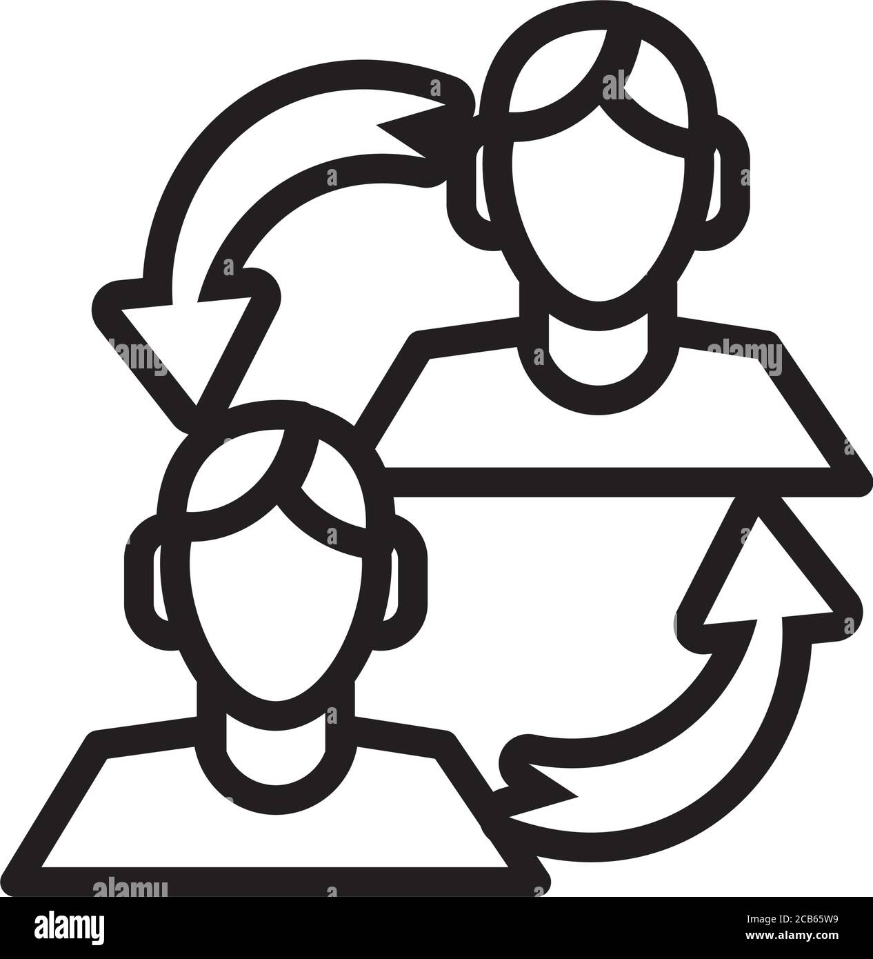 les joueurs de football avec des chemises changent de style de ligne de flèches icône vecteur conception de l'illustration Illustration de Vecteur